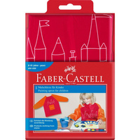 Fartuszek ochronny Faber Castell do malowania  czerwony