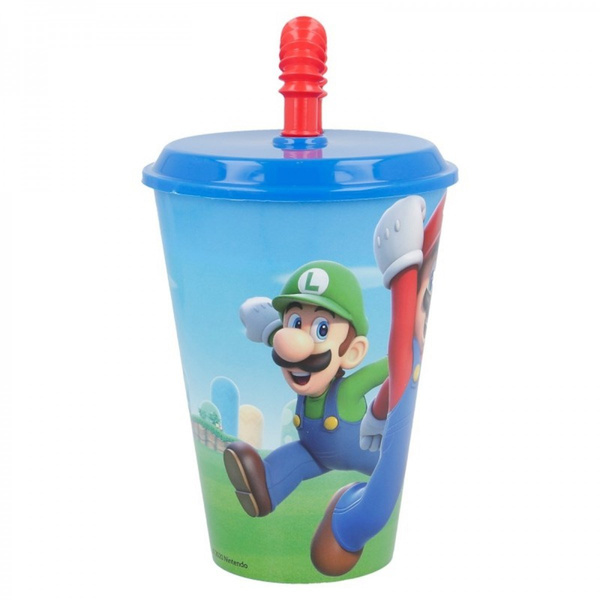 Kubek ze słomką Super Mario 430 ml