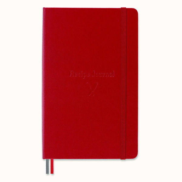 Notes Moleskine Passion Journal Recipe czerwony