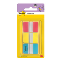 Zakładki indeksujące Post-it 3M silne 3 kolory po 22 sztuki 25x38mm 686-RYB