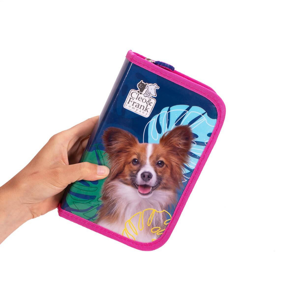 Piórnik z wyposażeniem jednokomorowy Cleo i Frank 20