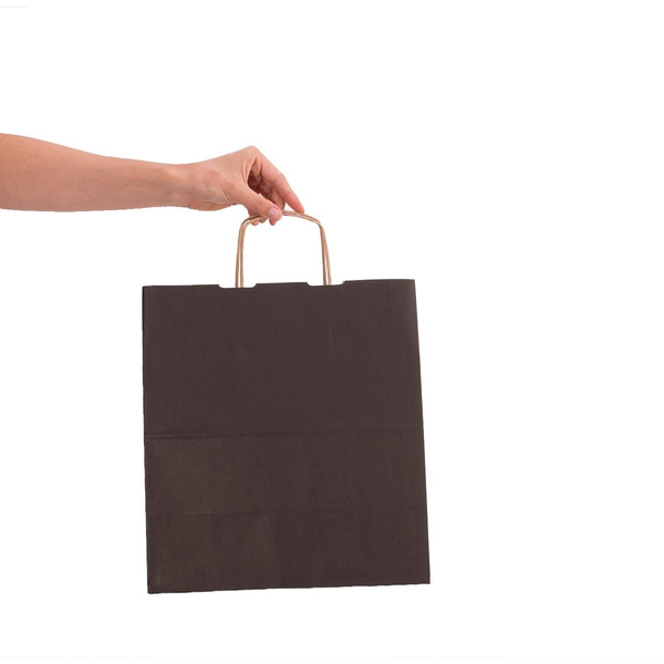 Torba papierowa ekologiczna 305x170x340 mm czarna