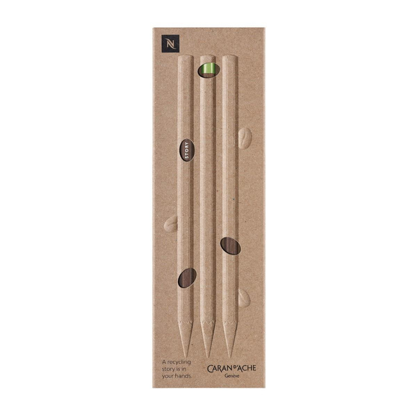 Ołówek Nespresso Swiss Wood Caran d'Ache 3 sztuki