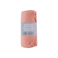 Koc polarowy 170x130 cm koralowy