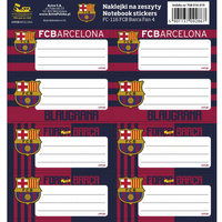 Naklejki na zeszyt FC-116 FC Barca Fan4