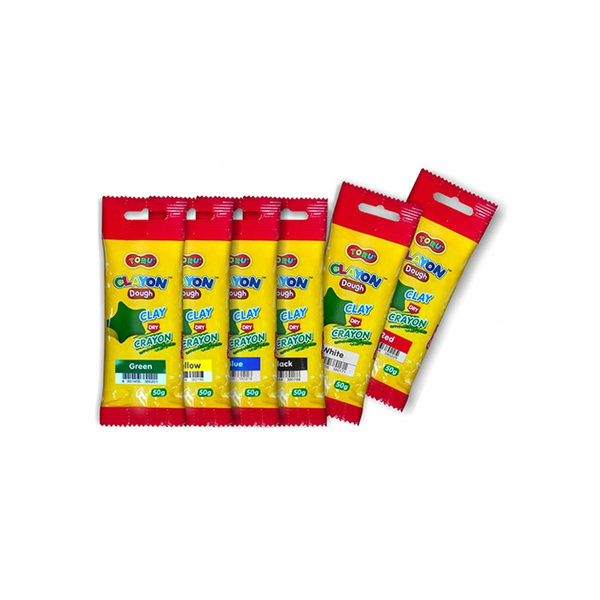 Masa kredkowa Toru 6 kolorów po 50g