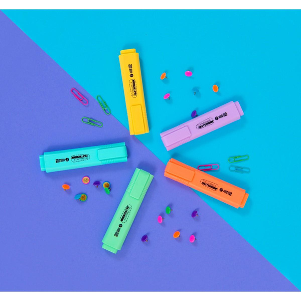 Kolorowe spinacze kasetka 28mm pastelowe Memobe a100