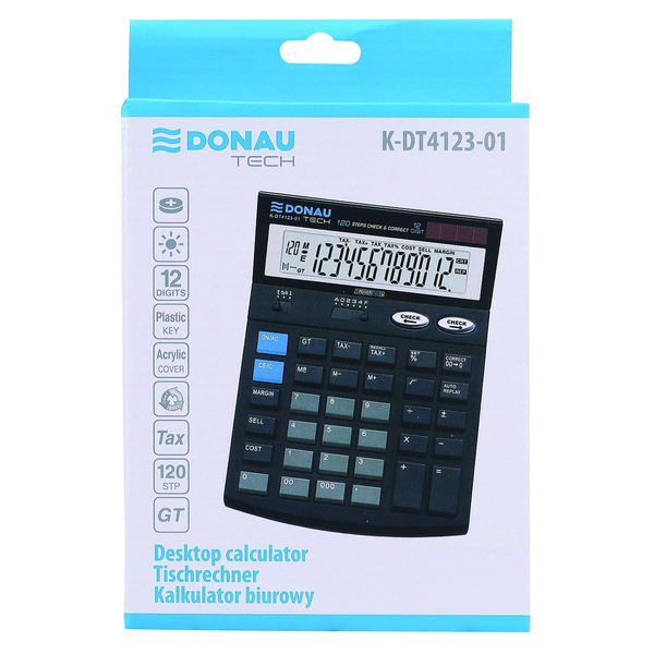 Kalkulator biurowy Donau K-DT4123-01