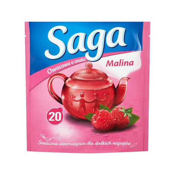 Herbata Saga malinowa 20 torebek
