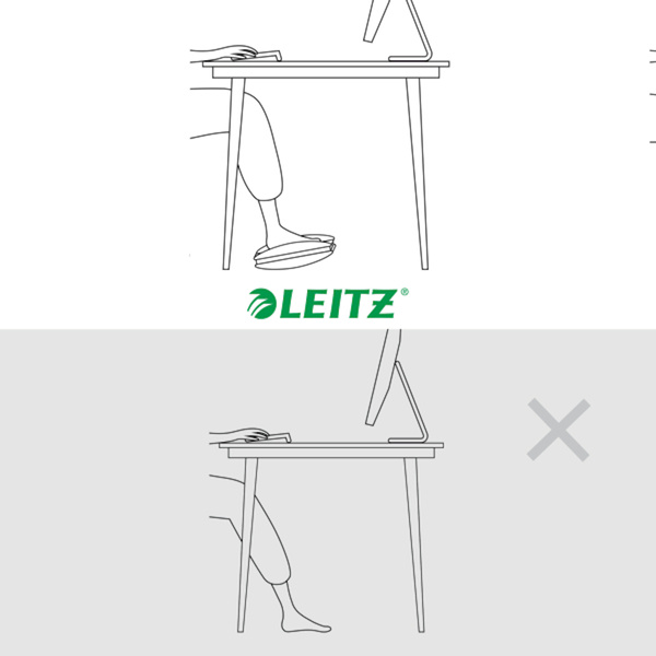 Podnóżek Leitz Ergo jasnoszary