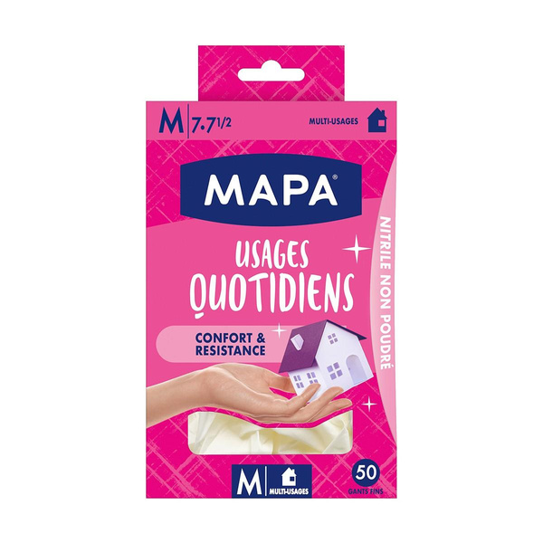 Rękawice nitrylowe bezpudrowe M Mapa Quotidiens