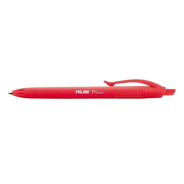 Długopis automatyczny Milan P1 Rubber Touch czerwony