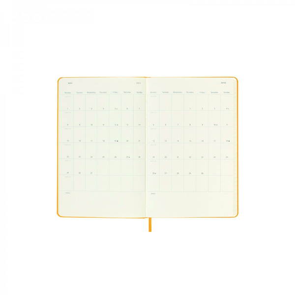 Kalendarz tygodniowy Orange Yellow L Moleskine 2024