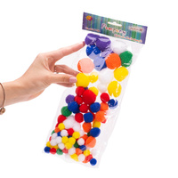 Pompony kolorowe Aliga miks rozmiarów