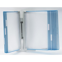 Naścienny system prezentacyjny Djois x Tarifold A4 + 10 paneli prezentacyjnych niebieskich