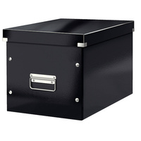 Pudło na dokumenty Leitz Click & Store Wow Cube L czarny