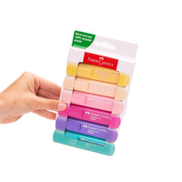 Zakreślacze pastelowe Faber Castell 1546 6 kolorów