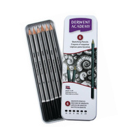 Ołówek Derwent Academy zestaw 6 sztuk metalowe opakowanie