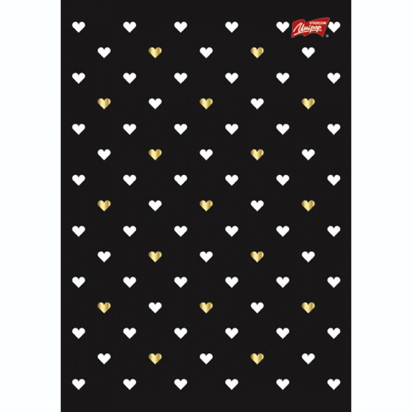 Zeszyt A5 w linię 60 kartek laminowany Golden Love Unipap