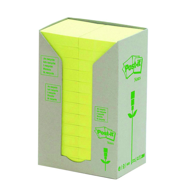 Karteczki samoprzylepne 38x51mm ekologiczne Post-it 653-1T