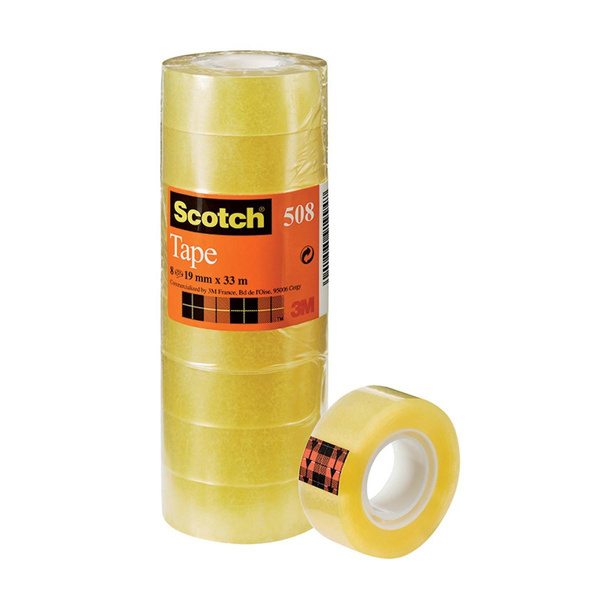 Taśma klejąca biurowa Scotch ekonomiczna 19mm x 33m