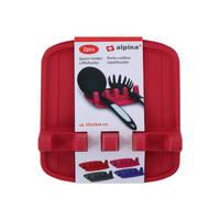 Uchwyt na przybory kuchenne 2 sztuki czerwony Alpina