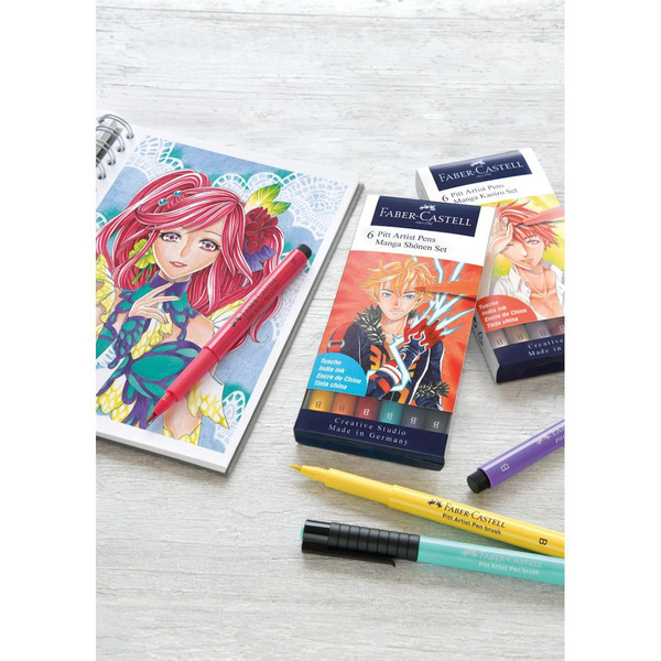 Zestaw pisaków Pitt Artist Pen Manga Shonen Faber Castell