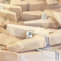 Spinacze drewniane 35mm bezbarwne