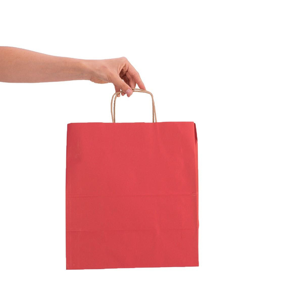 Torba papierowa ekologiczna 305x170x340 mm bordowa