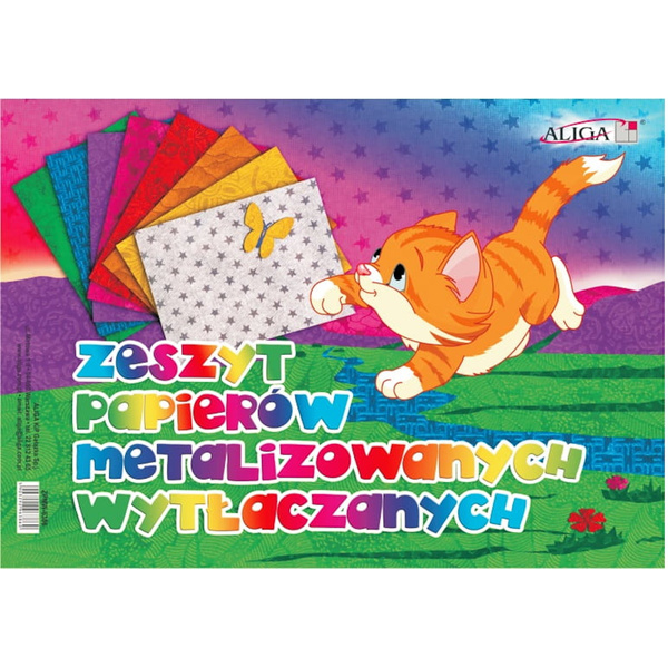 Zeszyt papierów kolorowych wytłaczany B5