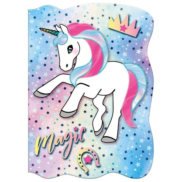 Notes kształtowy A6 Jednorożec