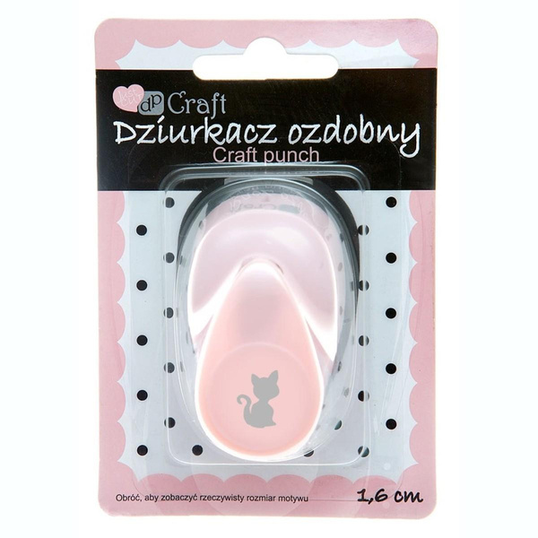 Dziurkacz ozdobny Kot 2 1,6cm Dp Craft