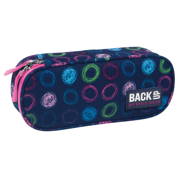 Piórnik saszetka BackUP A18 granatowy w koła