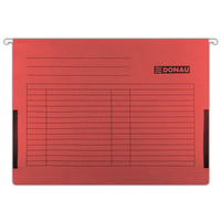 Teczka zawieszkowa Donau A4 z boczkami  czerwony