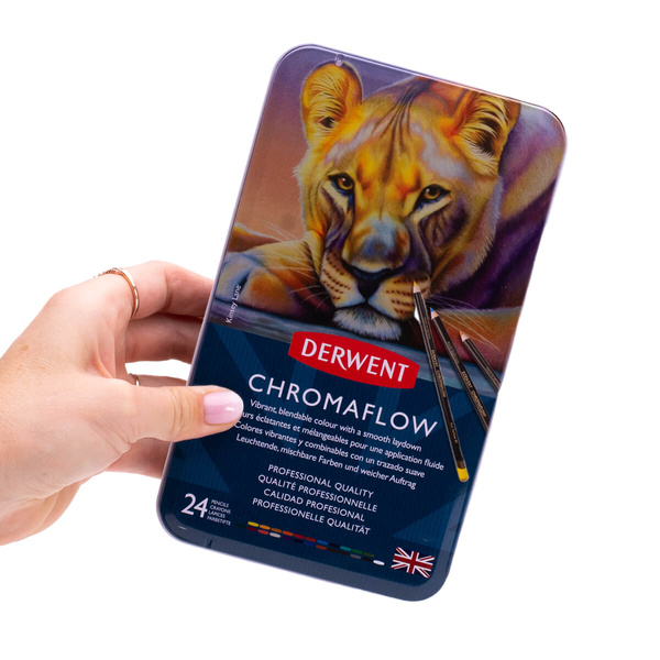 Kredki ołówkowe Derwent Chromaflow 24 kolory