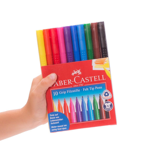 Flamastry Grip Faber Castell 10 kolorów