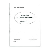 Druk raport dyspozytorski A4