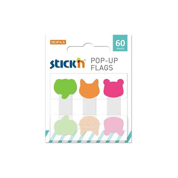 Zakładki indeksujące Stick`n 3 paski Zwierzęta 2