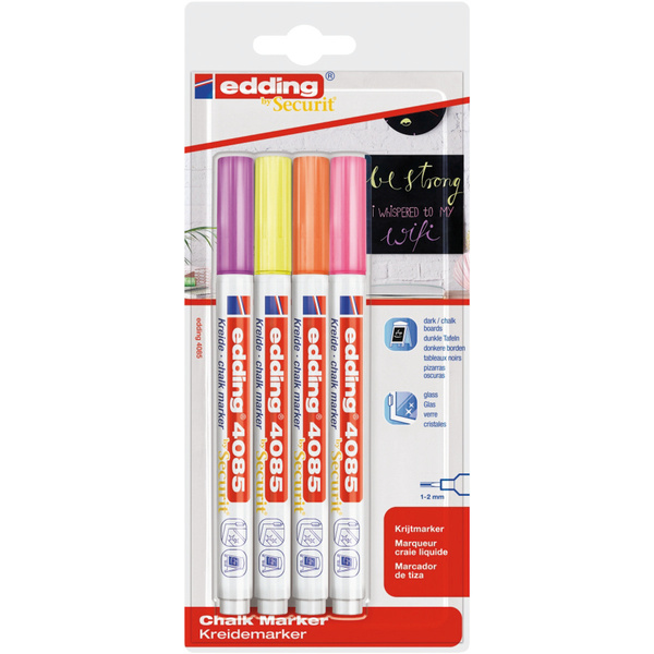 Marker kredowy e-4085 Edding 4 neonowe kolory