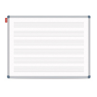 Tablica z nadrukiem pięciolinii suchościeralna magnetyczna 170x100cm MemoBe