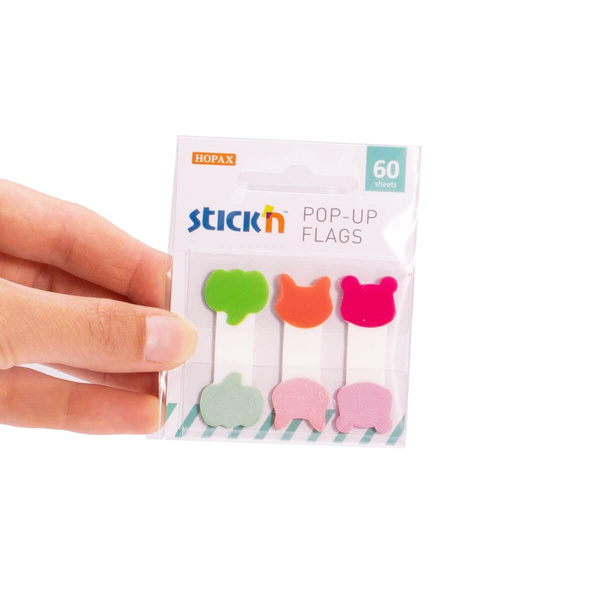 Zakładki indeksujące Stick`n 3 paski Zwierzęta 2