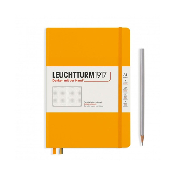 Notatnik A5 w kropki Leuchtturm1917 Rising Colours Sun