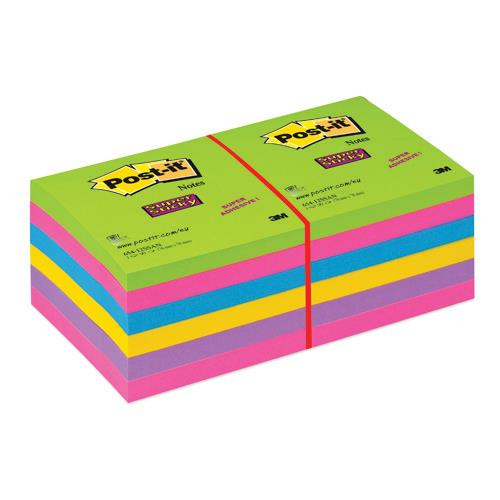 Karteczki samoprzylepne w linie 100x100mm Post-it Super Sticky Ultra 675-6SSUC - 6 sztuk