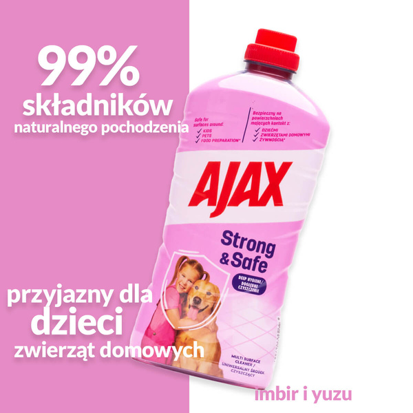 Płyn do szyb Ajax Strong Safe 1l