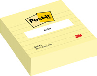 Karteczki samoprzylepne w linie 100x100mm Post-it 3M 300 kartek