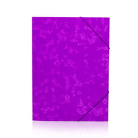 Teczka z gumką narożną Konfex TG-18 preszpanowa  fioletowy