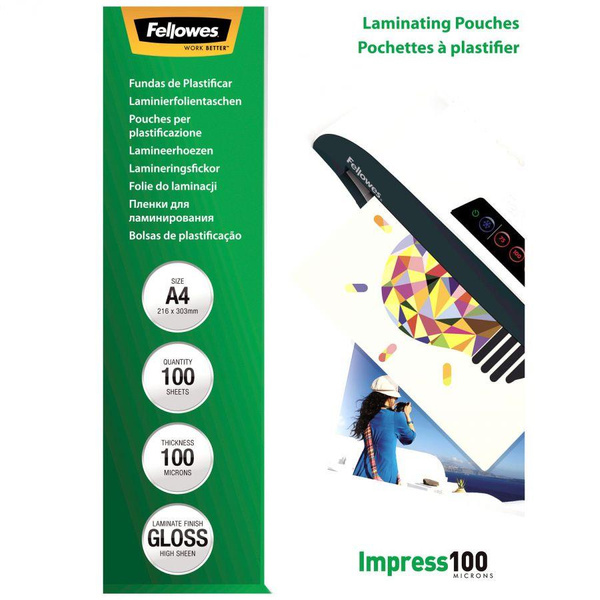 Folia do laminowania A4 100 mic Fellowes