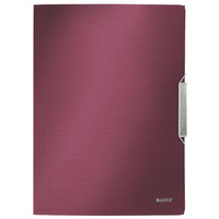 Teczka z gumką Leitz Style A4 15 mm ciemny czerwony