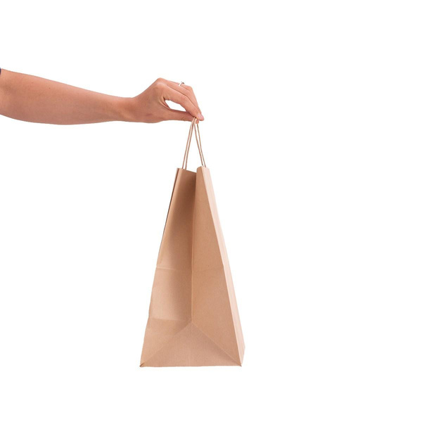 Torba papierowa ekologiczna 305x170x340 mm brązowa