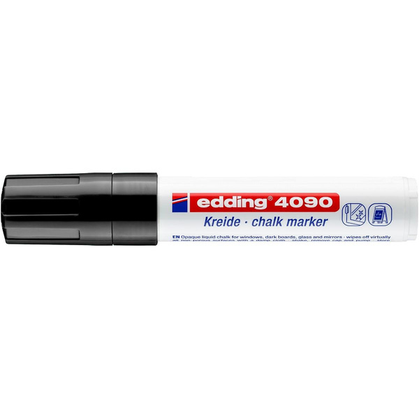 Marker kredowy Edding 4090 końcówka ścięta 4-15mm czarny